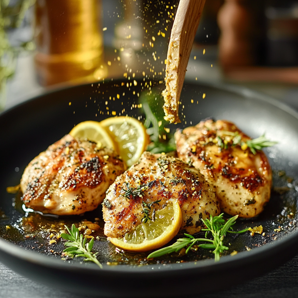 Poulet au Zaatar et citron depuis recettemoderne