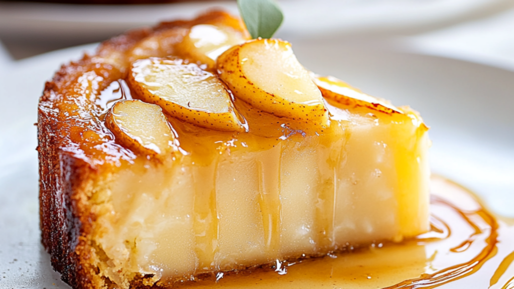 Gâteau aux Poires Caramélisées : Douceur Fondante