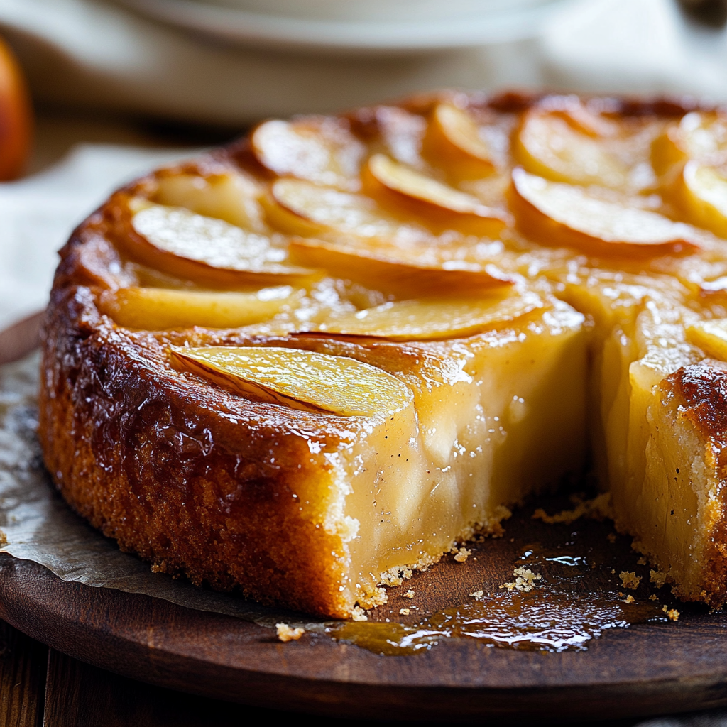 Gâteau aux Poires Caramélisées : Douceur Fondante