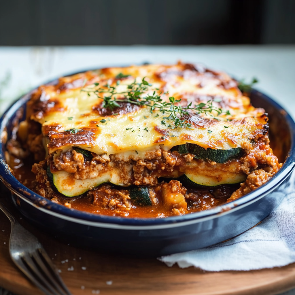 Moussaka aux courgettes depuis recettemoderne