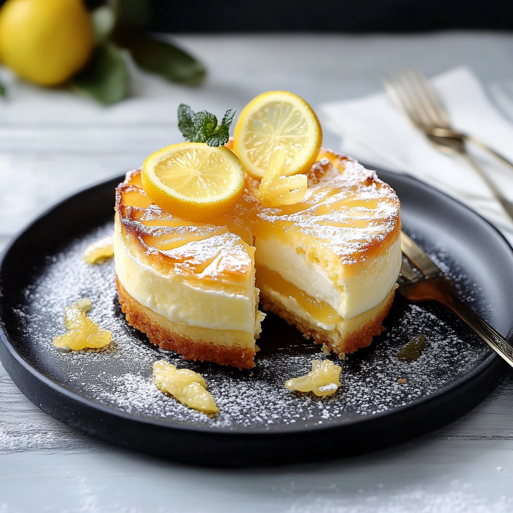 Gâteau au fromage blanc et citron depuis recettemodern