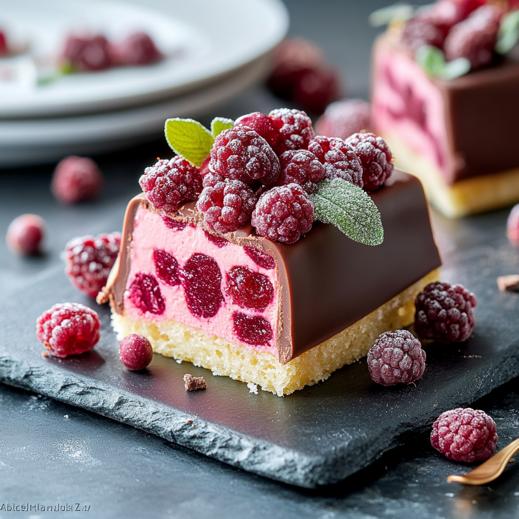 Fondant Citron Framboises et Chocolat