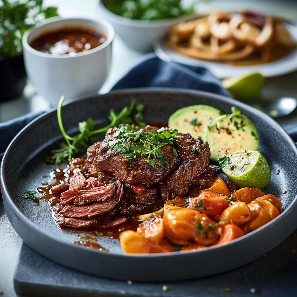 Effiloché de boeuf mijoté depuis recettemoderne