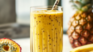 Smoothie Ananas, Passion et Banane : Tropical et Rafraîchissant
