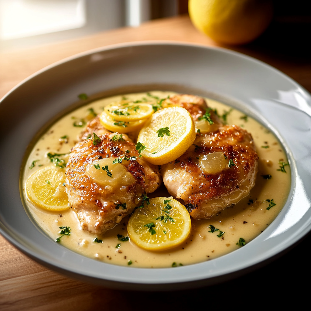 Piccata de poulet crémeux au citron depuis recettemoderne