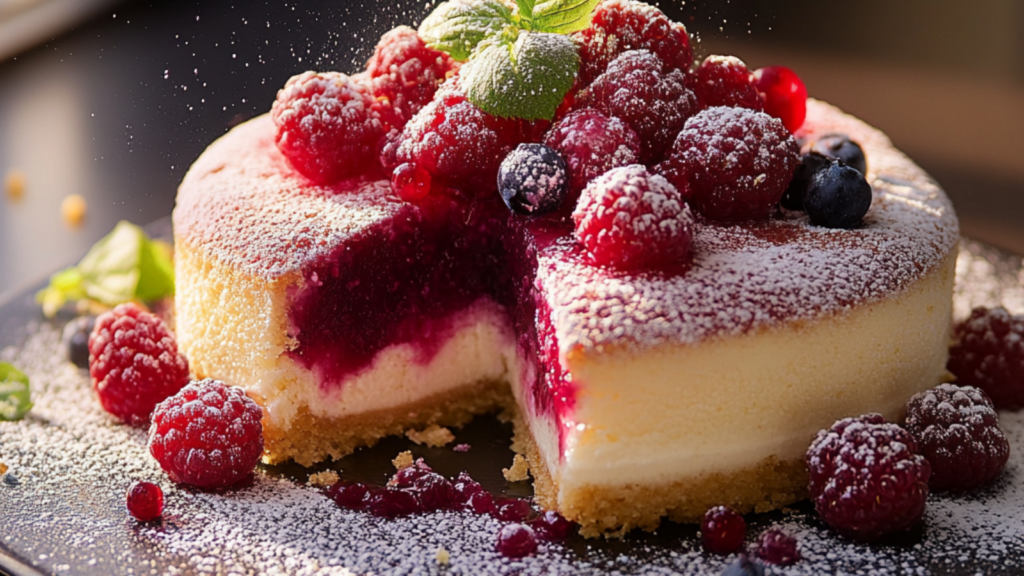 Croustillant aux framboises depuis recettemoderne