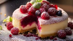Croustillant aux framboises depuis recettemoderne