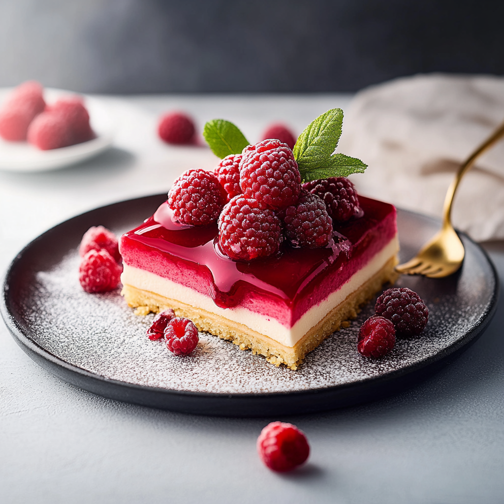 Croustillant aux framboises depuis recettemoderne