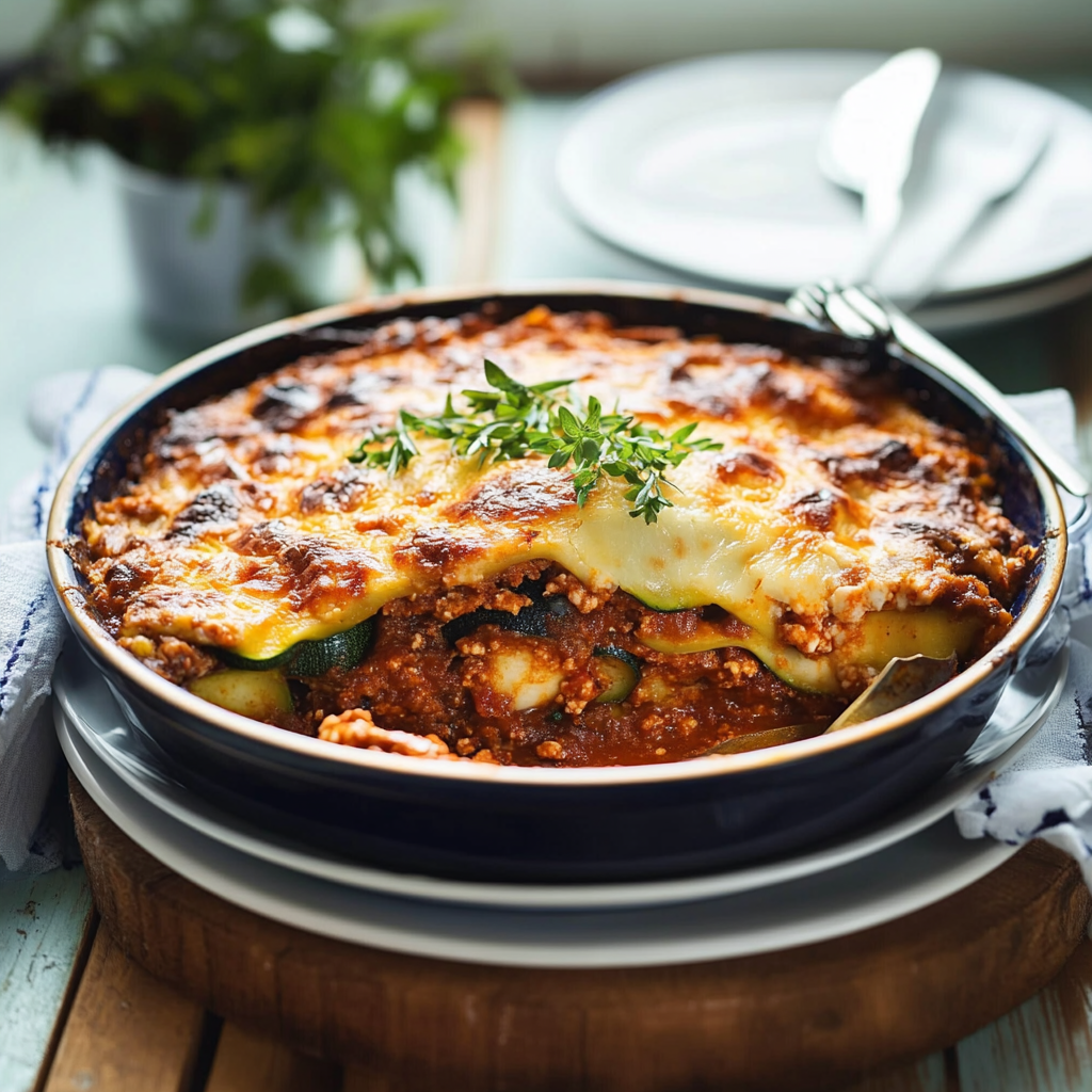 Moussaka aux courgettes depuis recettemoderne