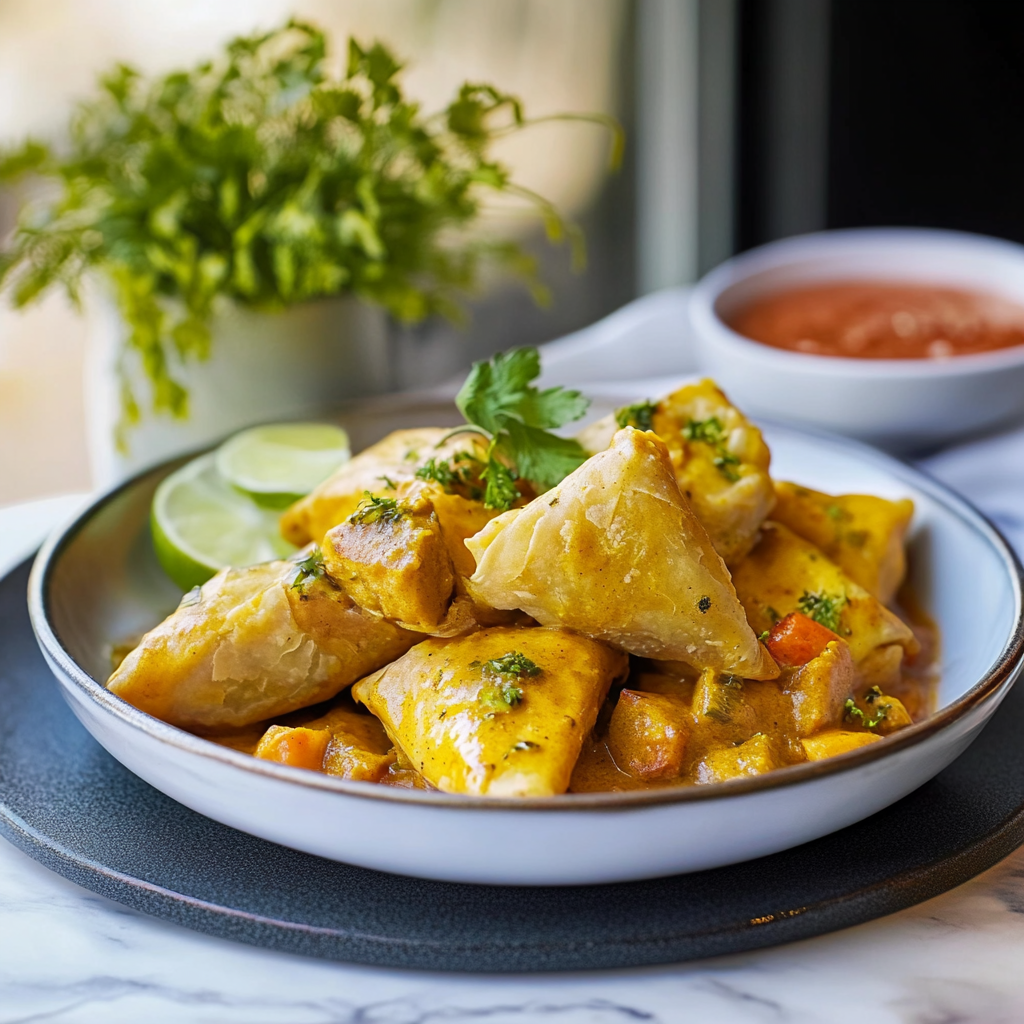 Samoussas au Poulet au Curry : Délicieux et Croustillants !