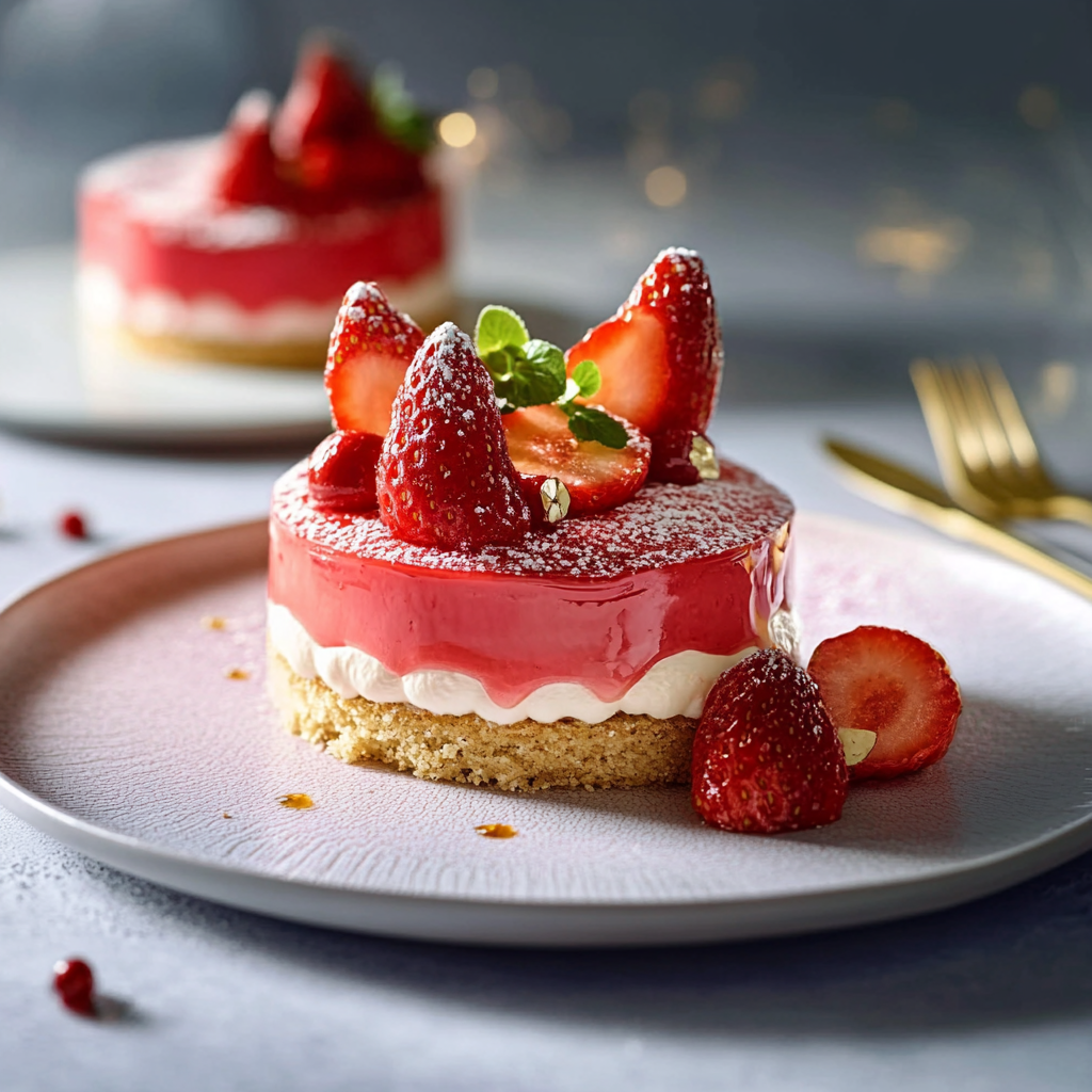 Entremet aux Fraises : Délice Fruité