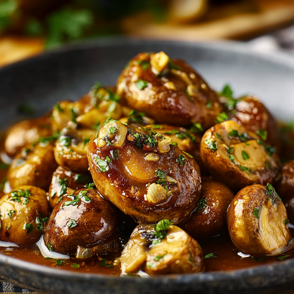 Champignons rôtis au four à la sauce soja depuis recettemoderne