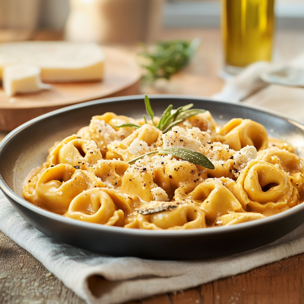 Tortellini Sauce Crémeuse au Fromage