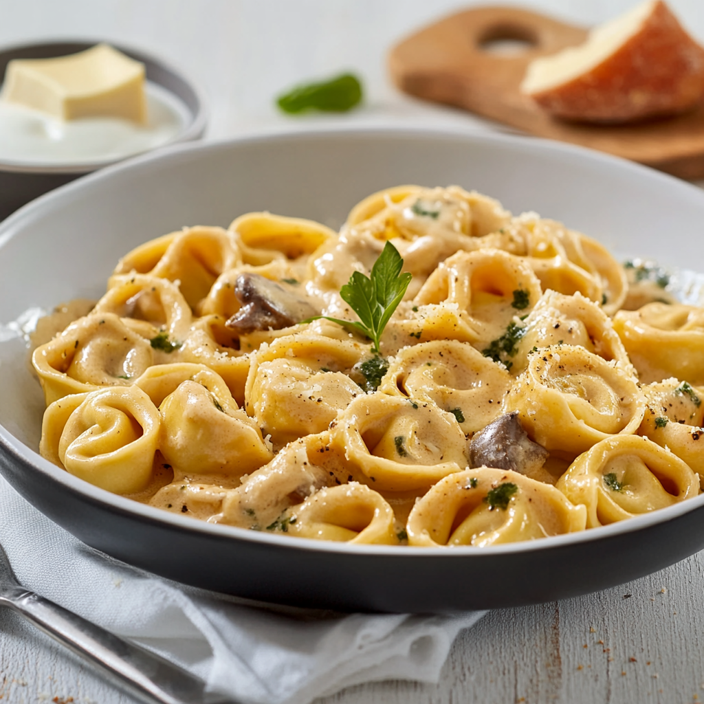 Tortellini Sauce Crémeuse au Fromage