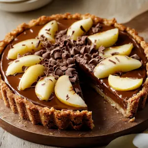 tarte poire chocolat maison depuis recettemoderne