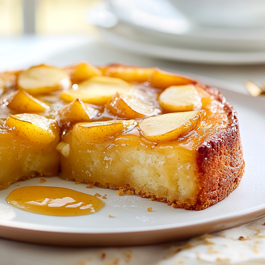 Gâteau aux Poires Caramélisées : Douceur Fondante