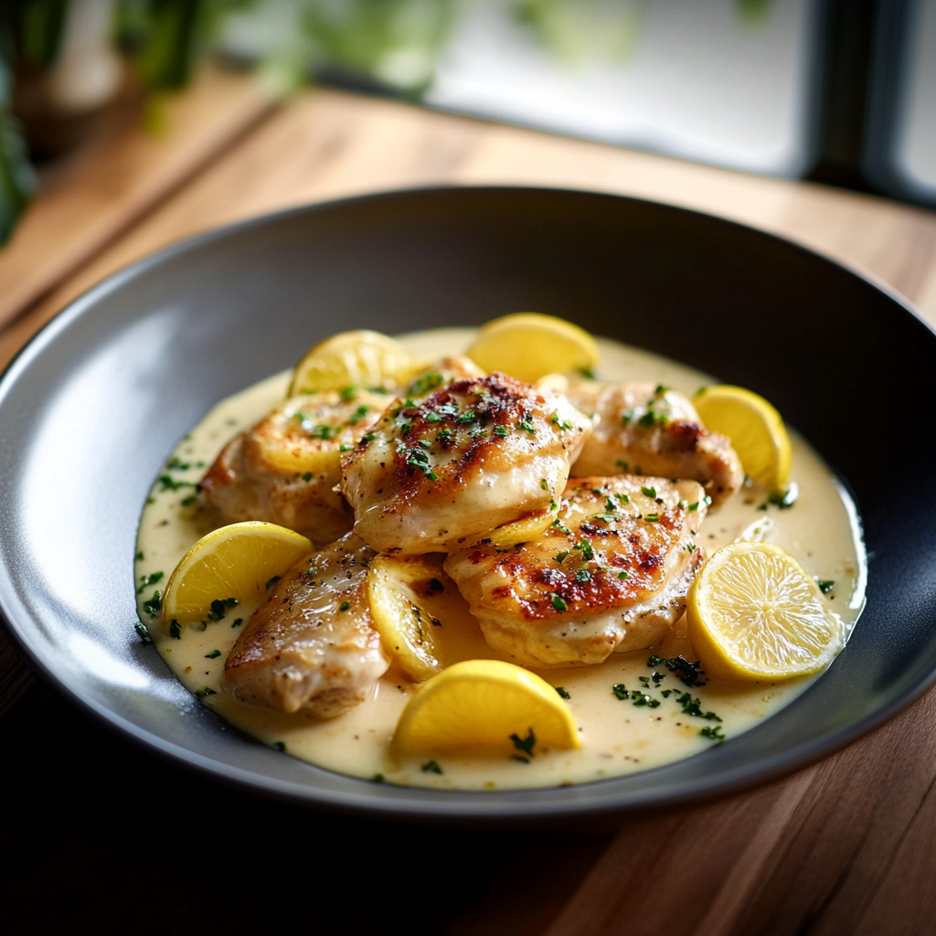 Piccata de poulet crémeux au citron depuis recettemoderne