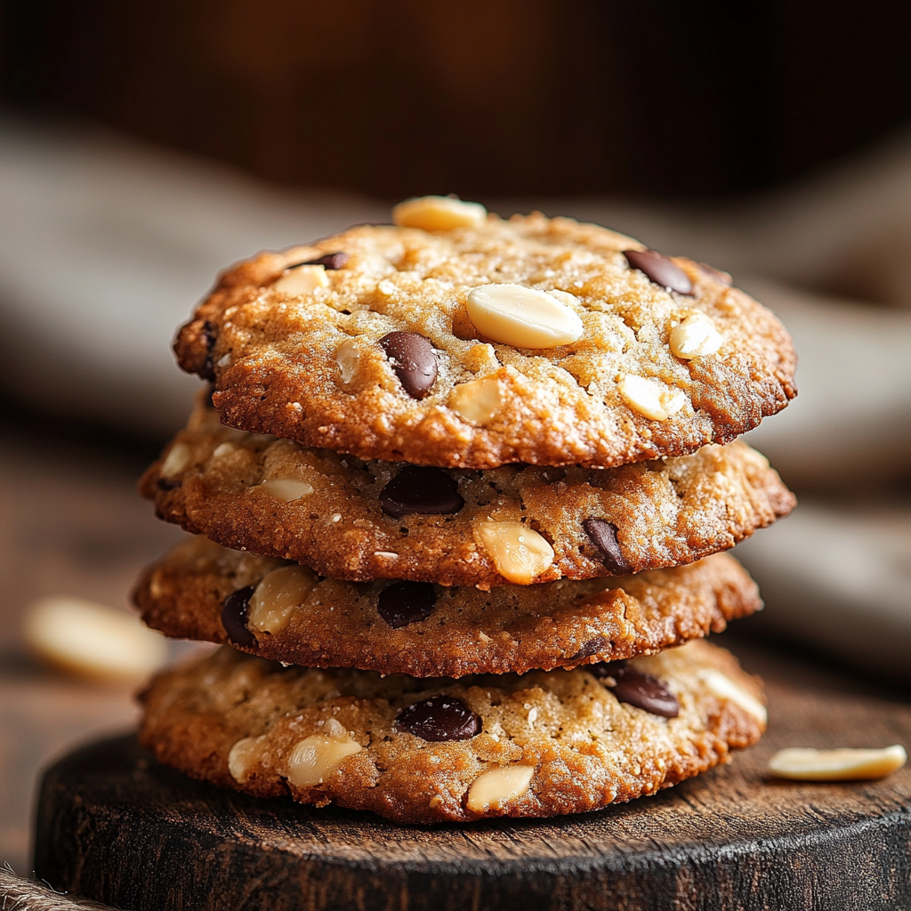 Biscuits aux Flocons d'Avoine et Amandes depuis recettemoderne
