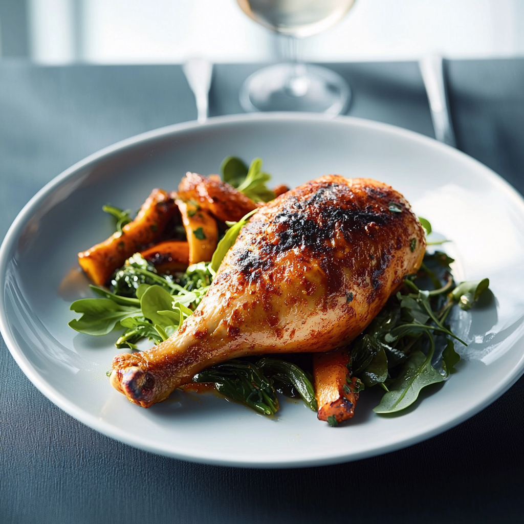 Poulet paprika fumé et épinards depuis recettemoderne