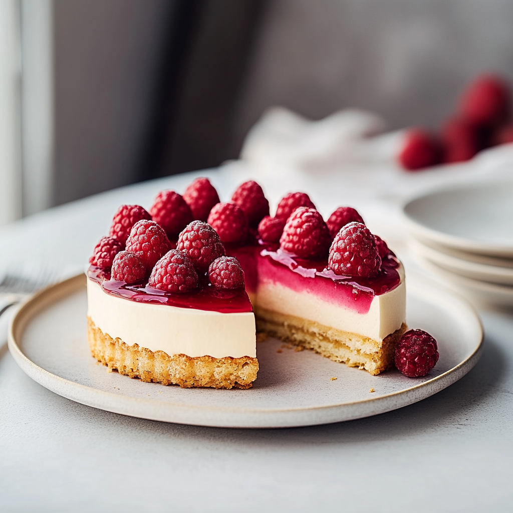 Croustillant aux framboises depuis recettemoderne