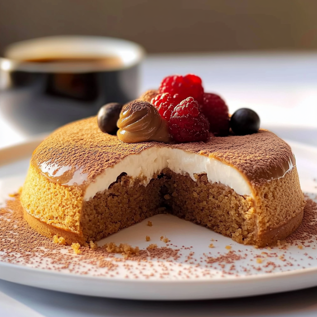 Gâteau Magique au Café : Un Délice en Trois Couches