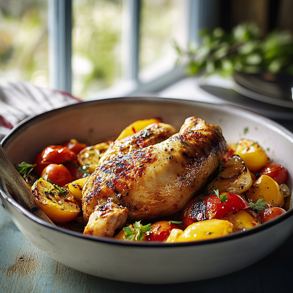 Poulet à l'espagnole depuis recettemoderne