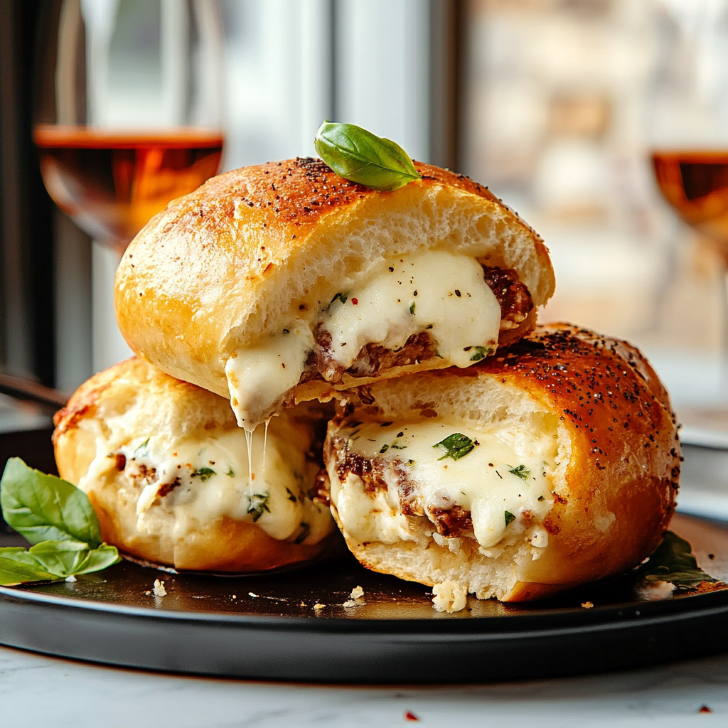 Buns Farcis Poulet & Mozzarella
