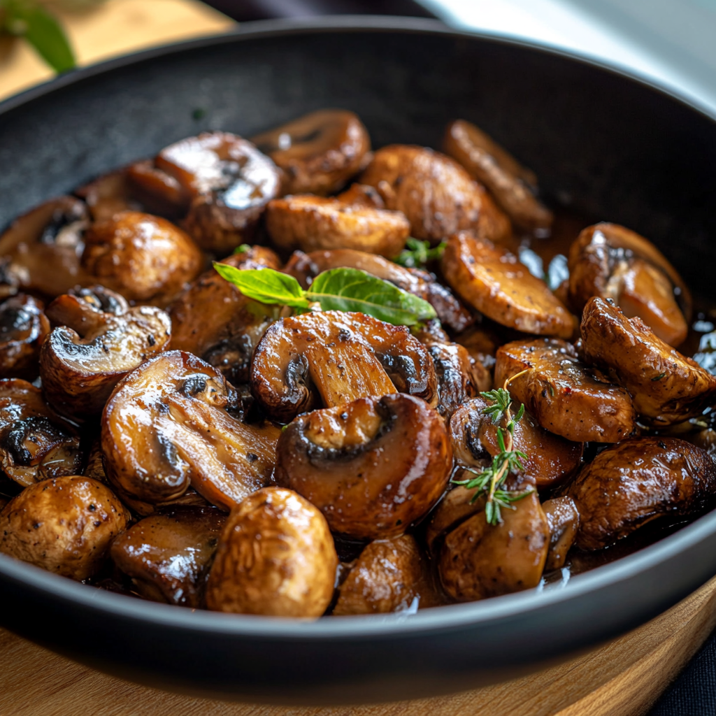 Champignons rôtis au four à la sauce soja depuis recettemoderne