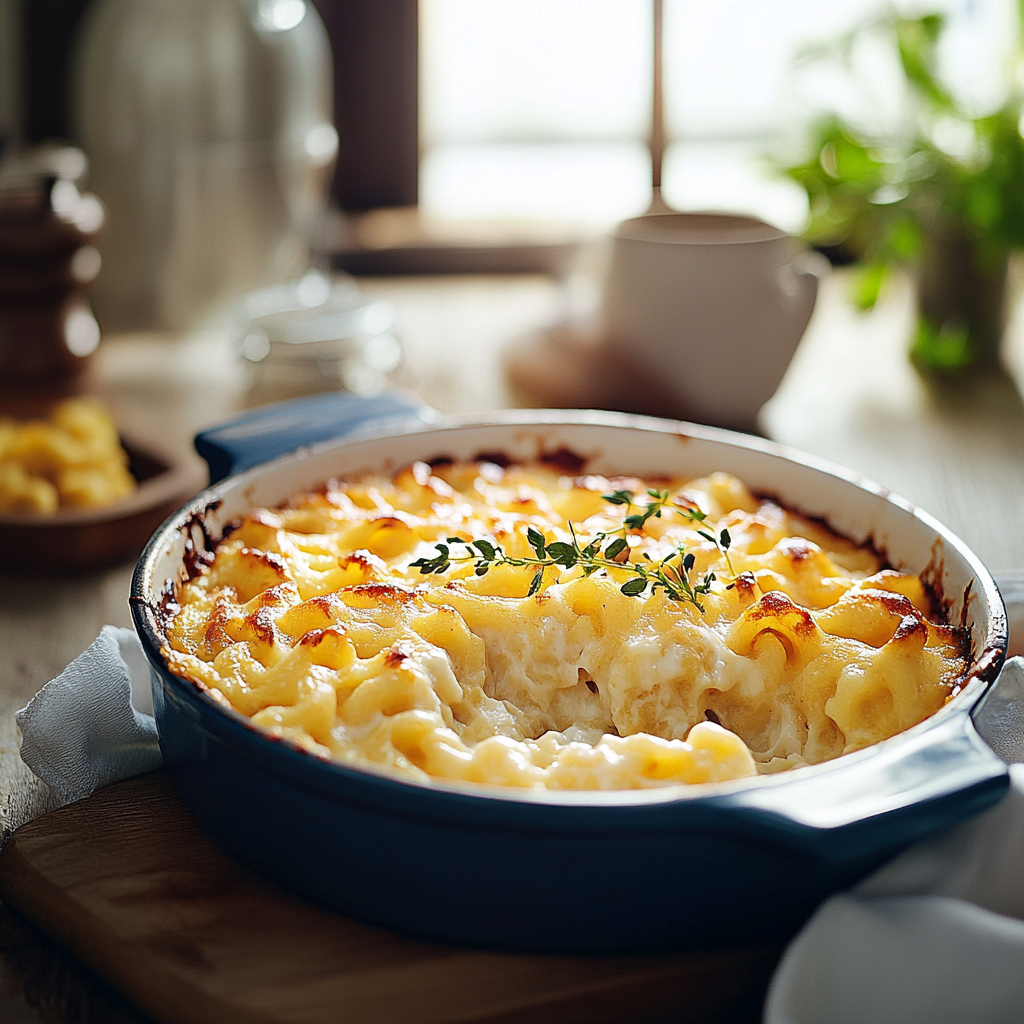 Gratin de Macaronis Crémeux