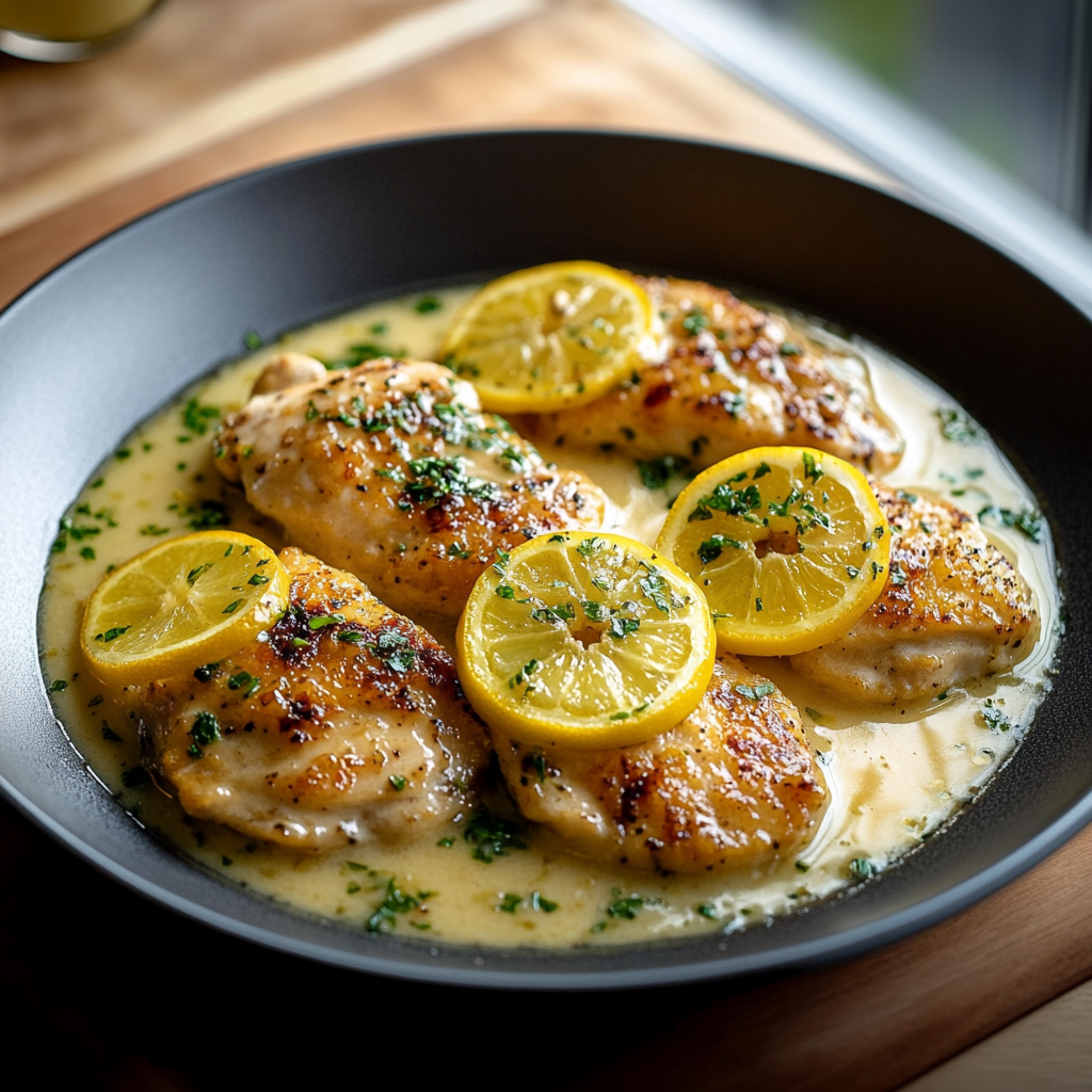 Piccata de poulet crémeux au citron depuis recettemoderne