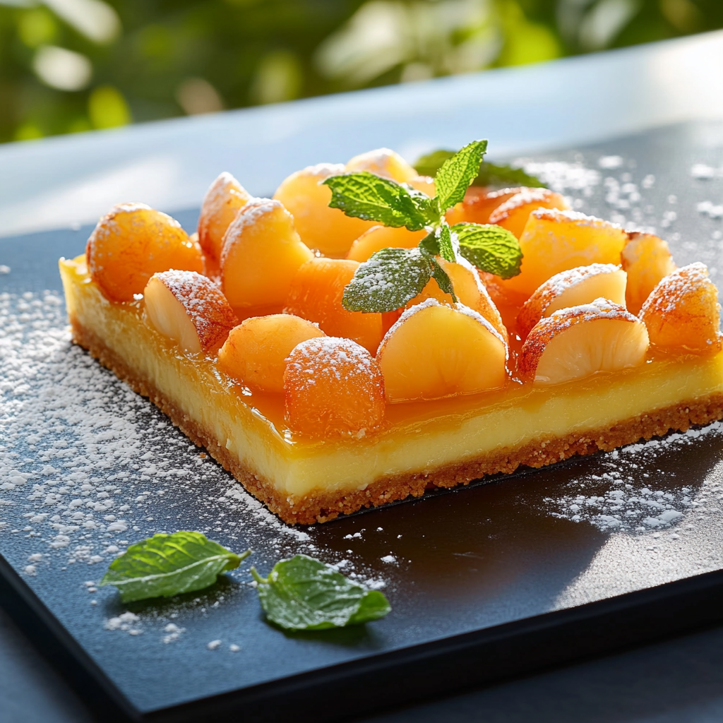 Tarte aux Pêches et Menthe : Un Dessert Rafraîchissant