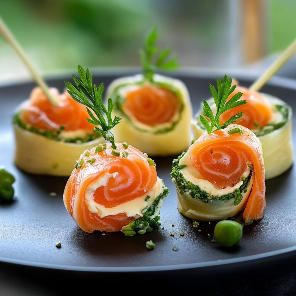 Roulés de Saumon Fumé à l’Avocat