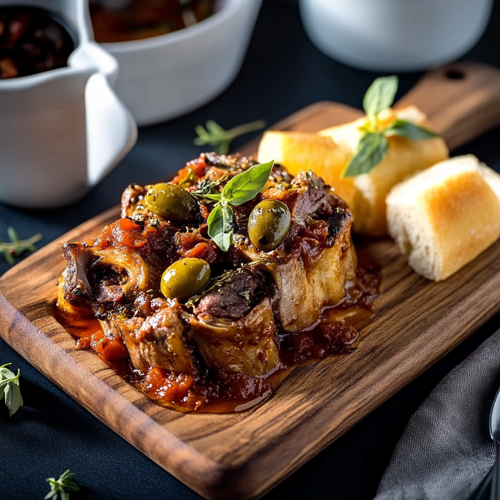 Jarret de Veau aux Olives et Épices
