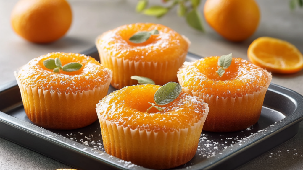 Financiers orange-fleur d'oranger depuis recettemoderne