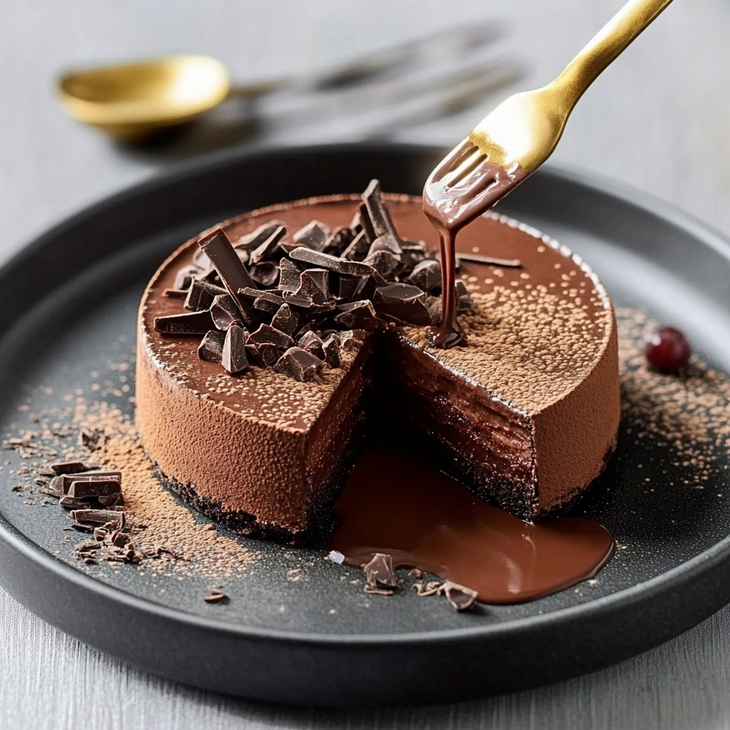 Gâteau Crémeux au Chocolat Sans Cuisson