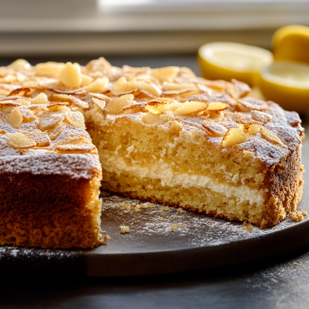 Gâteau à la Ricotta, Amande & Citron