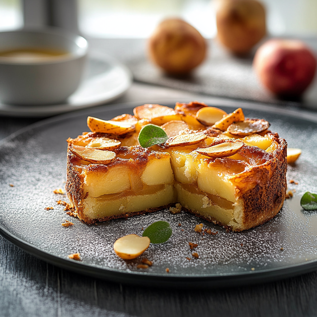 La Grimolle aux pommes et aux amandes depuis recettemoderne