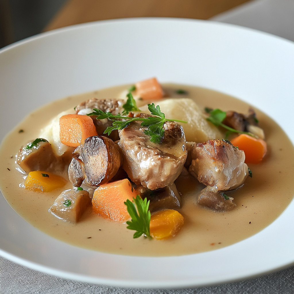 Blanquette de veau à l'ancienne depuis recettemoderne