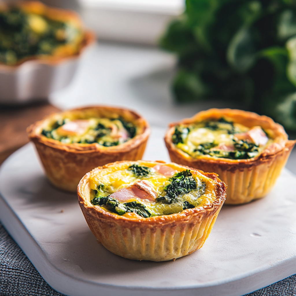 Muffins Quiche Épinards depuis recettemoderne