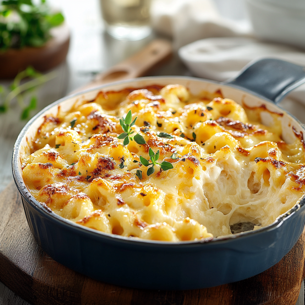 Gratin de Macaronis Crémeux