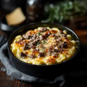 Coquillettes à la viande hachée et raclette depuis recettemoderne
