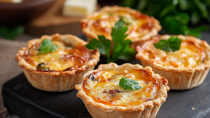 .mini quiches viande hachée au poivrons et fromage depuis recettemoderne