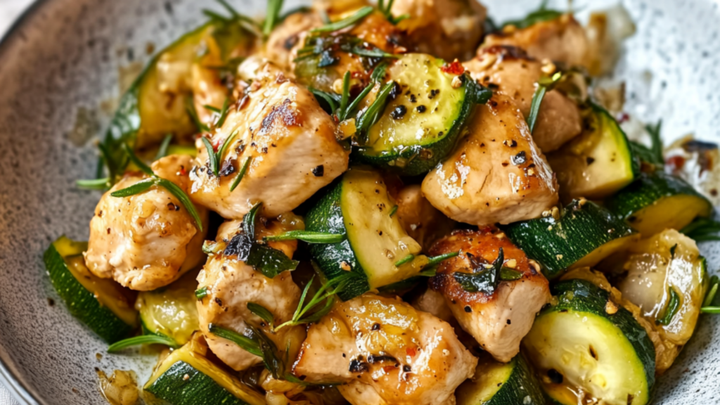 Le Sauté de Poulet et Courgette depuis recettemoderne
