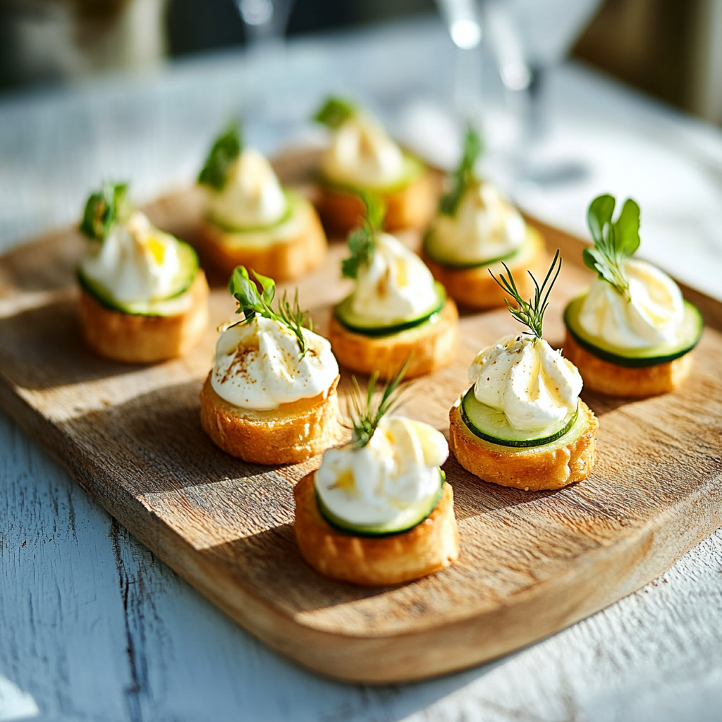 Bouchées Apéro Courgettes & Chèvre