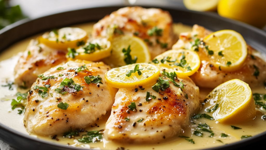 Piccata de poulet crémeux au citron depuis recettemoderne