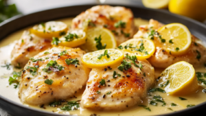 Piccata de poulet crémeux au citron depuis recettemoderne