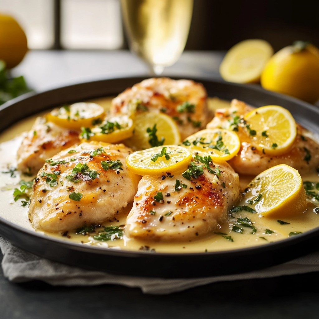 Piccata de poulet crémeux au citron depuis recettemoderne