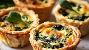 Muffins Quiche Épinards depuis recettemoderne