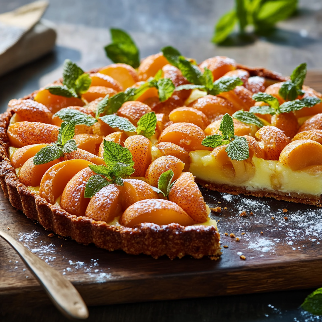Tarte aux Pêches et Menthe : Un Dessert Rafraîchissant