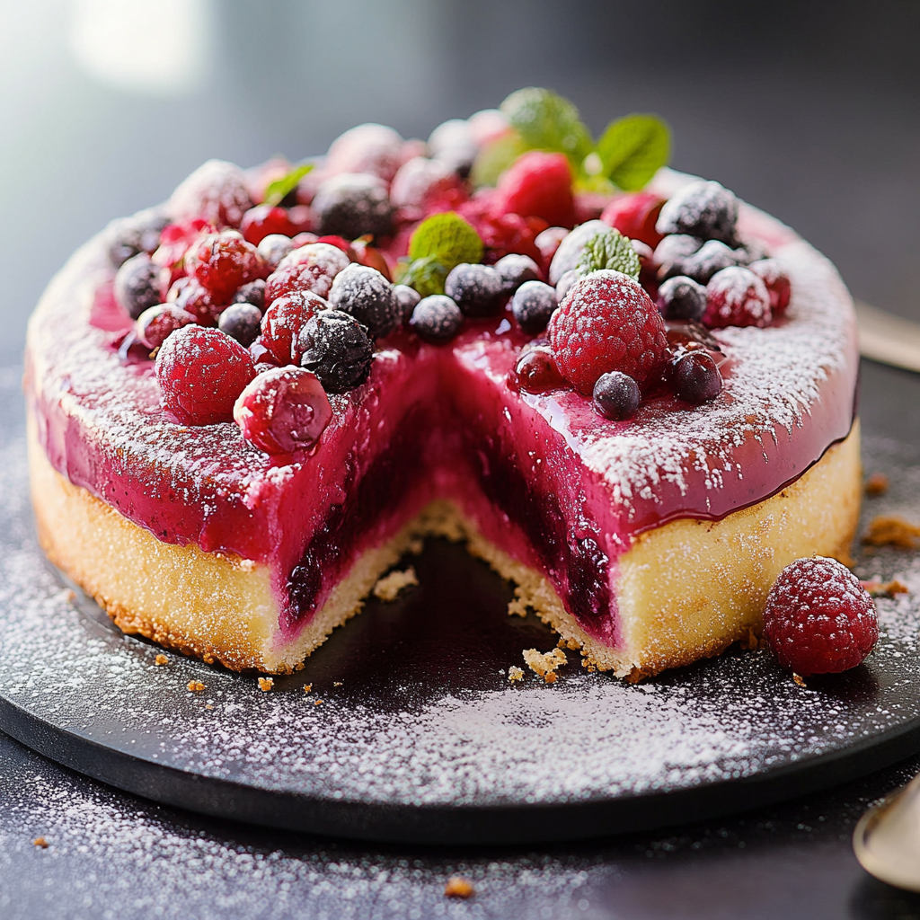 Croustillant aux framboises depuis recettemoderne